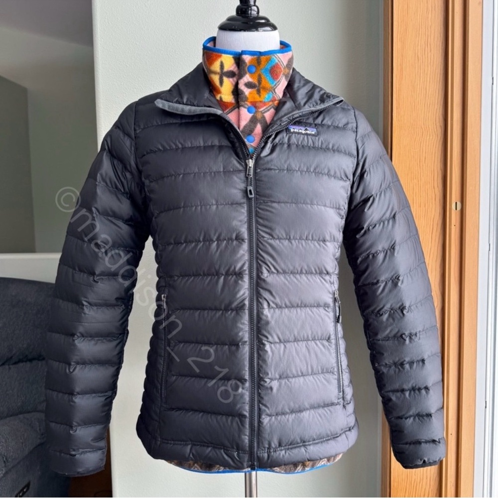 Patagonia Down Sweater Jacket Black Puffer Small Coat 800-fill-power down S